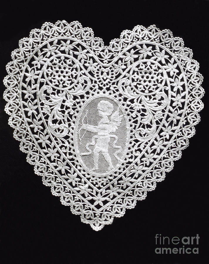 lace heart valentines