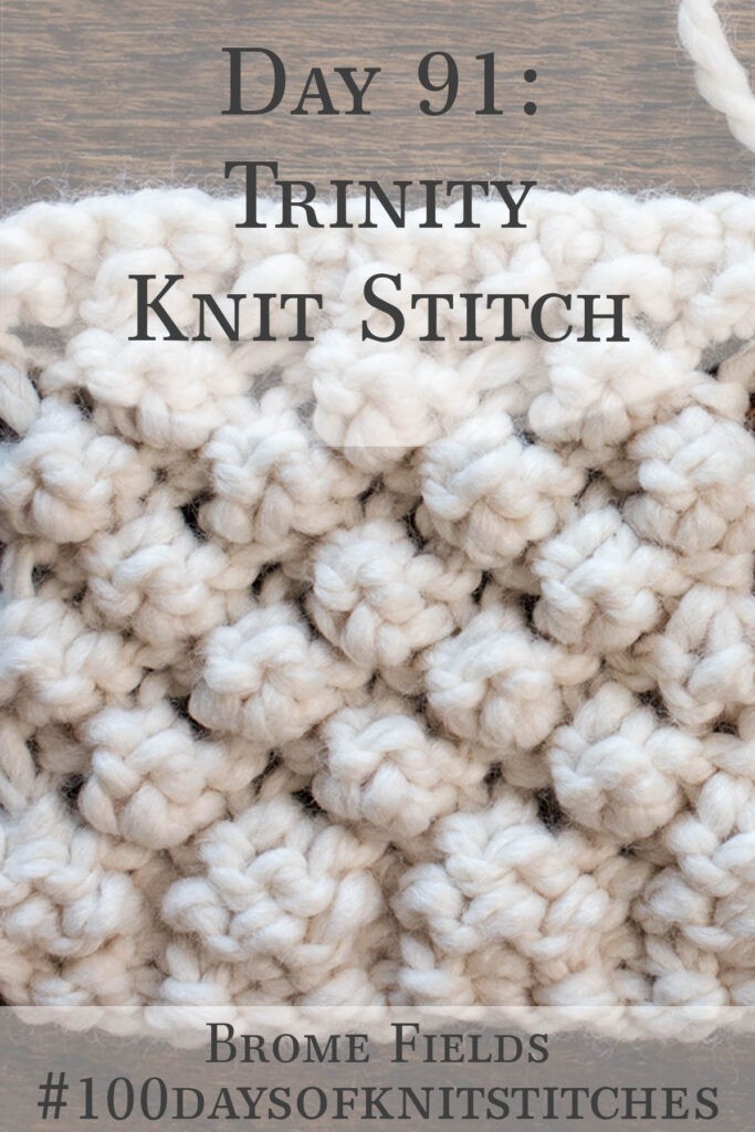 trinity stitch knitting