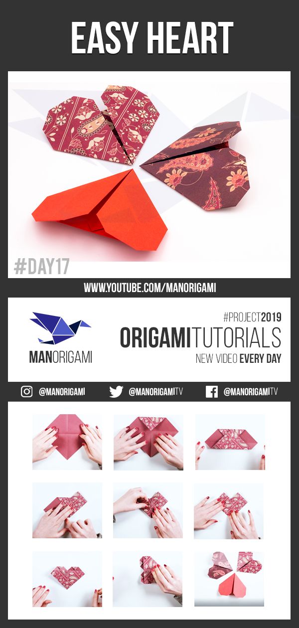 diy paper heart tutorial steps