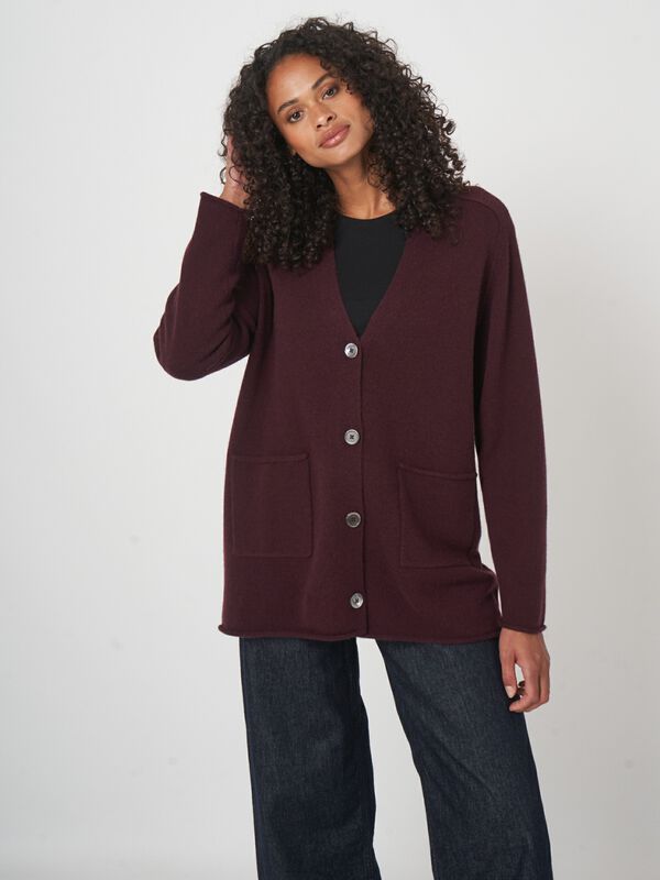 oversized cashmere cardigan