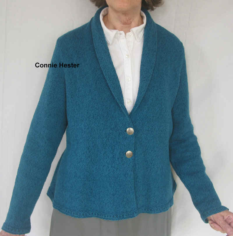 peplum cardigan knitting
