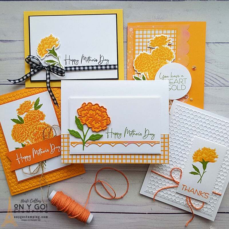 handmade floral photo cards