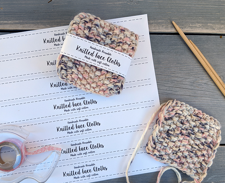 knitted cotton face pads