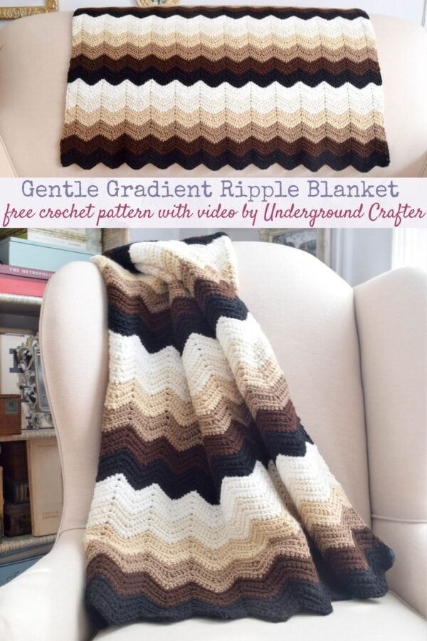 crochet ripple blanket