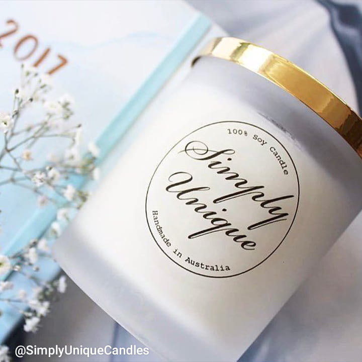 photo candle labels