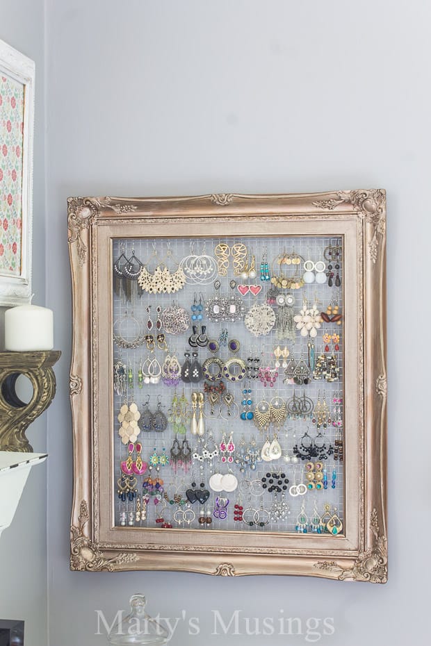 vintage frame jewelry organizer
