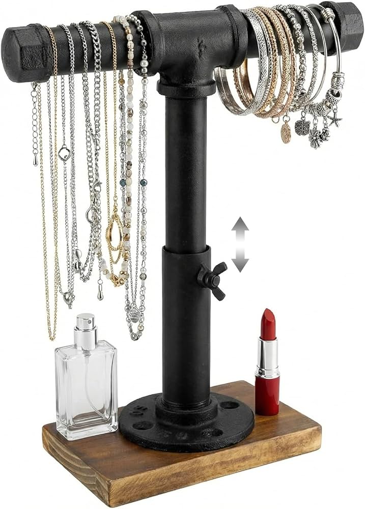 industrial pipe jewelry organizer