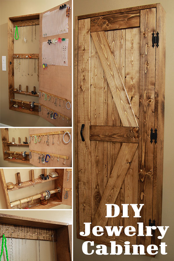 diy jewelry mirror cabinet