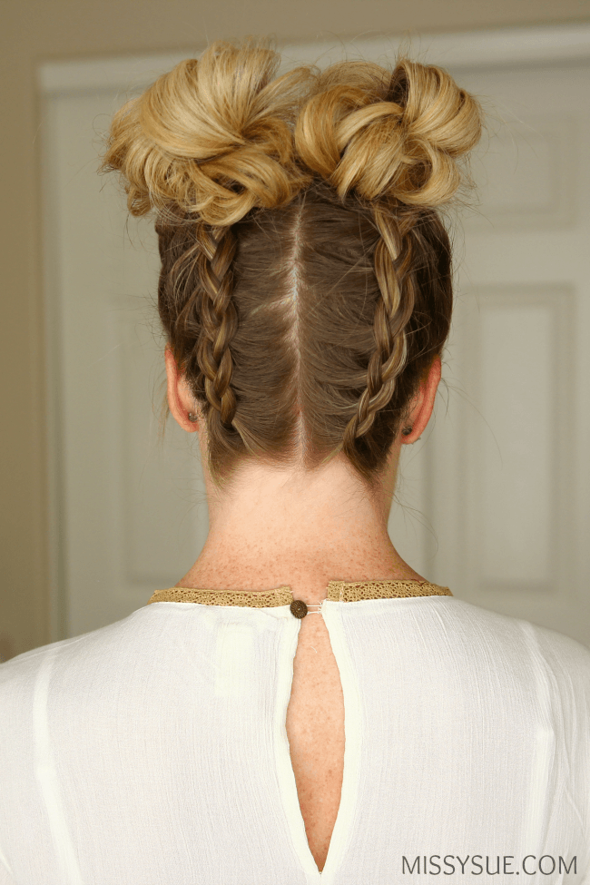 braided space buns