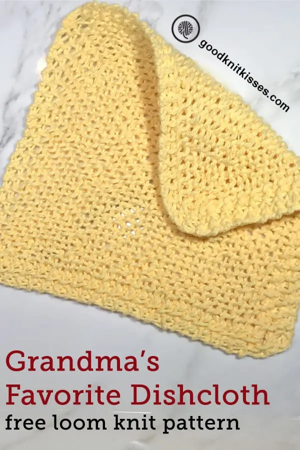 loom knit dishcloth