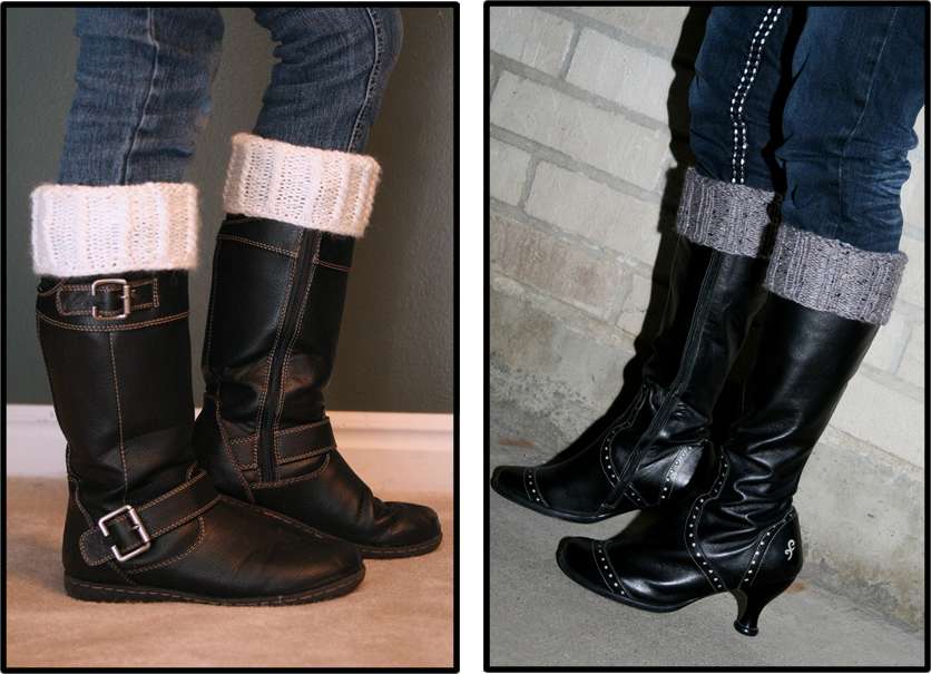 loom knit boot cuffs
