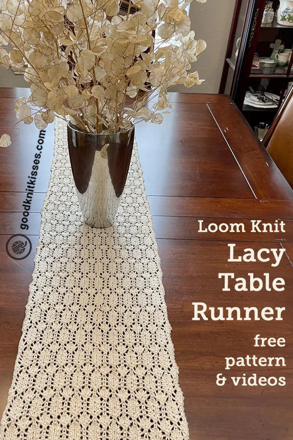 loom knit table runner