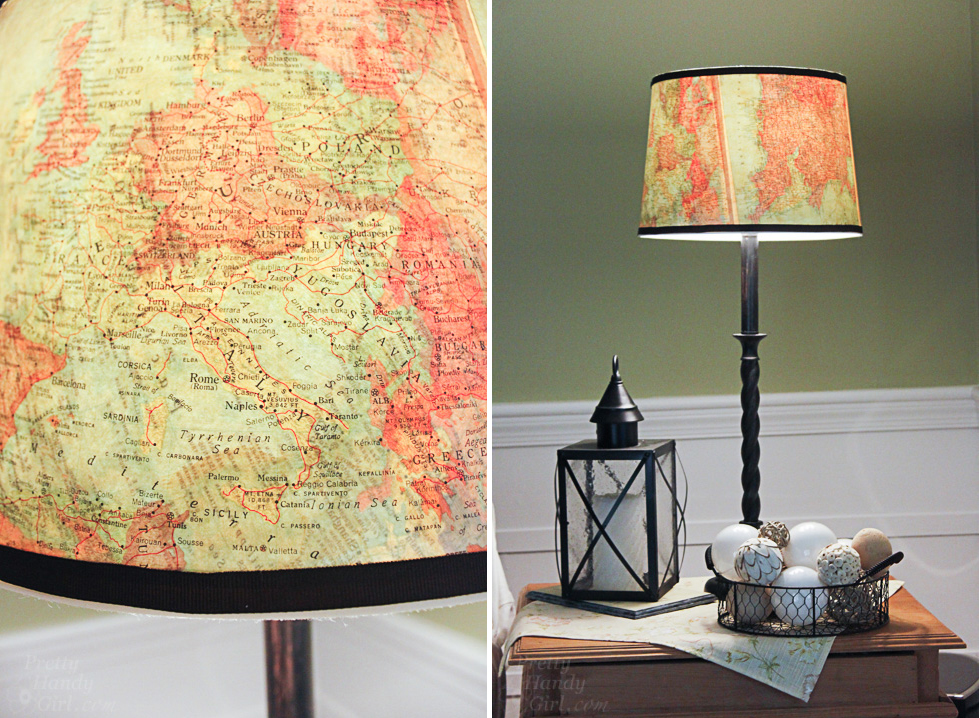 map lampshade