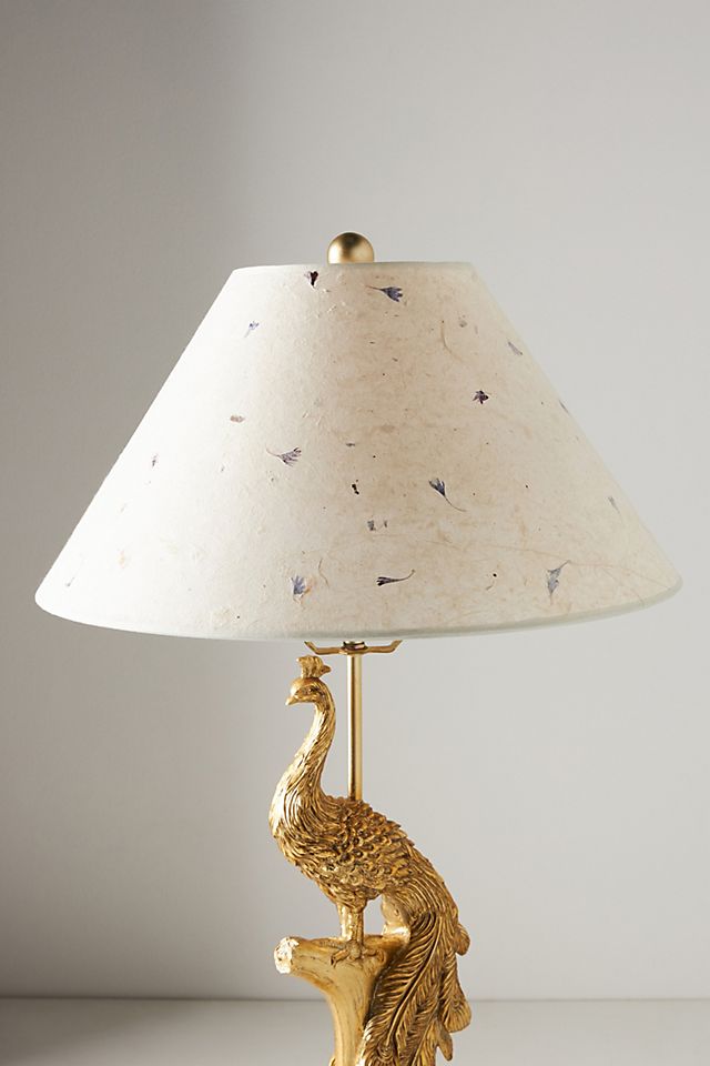 pressed flower lampshade