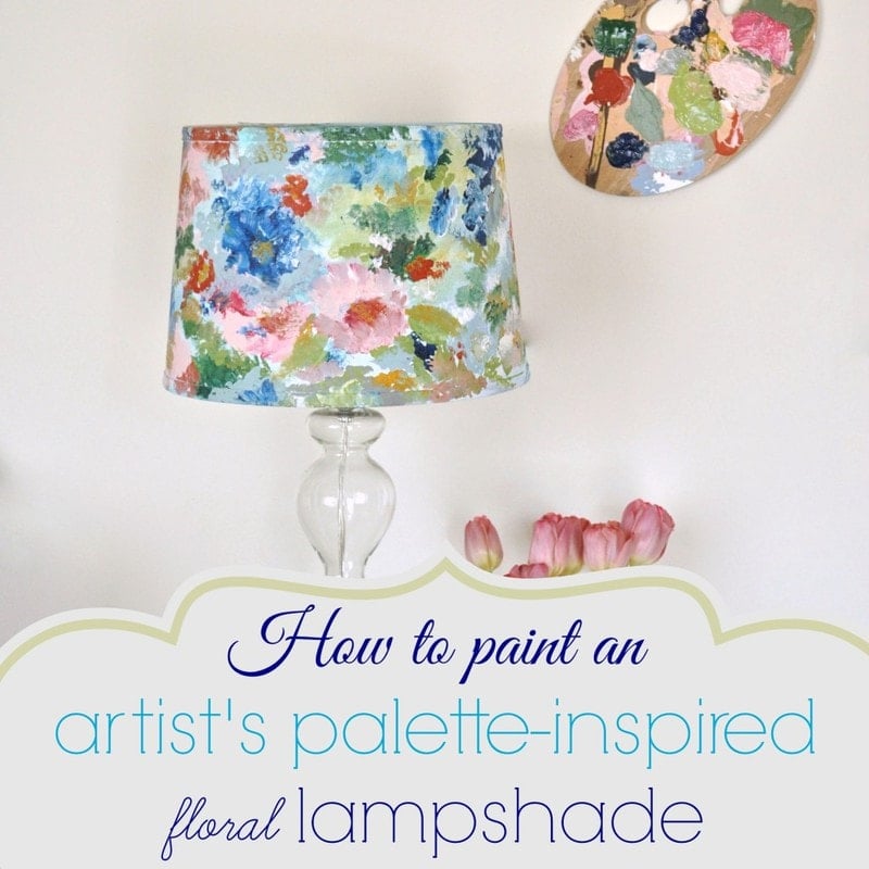 painted lampshade