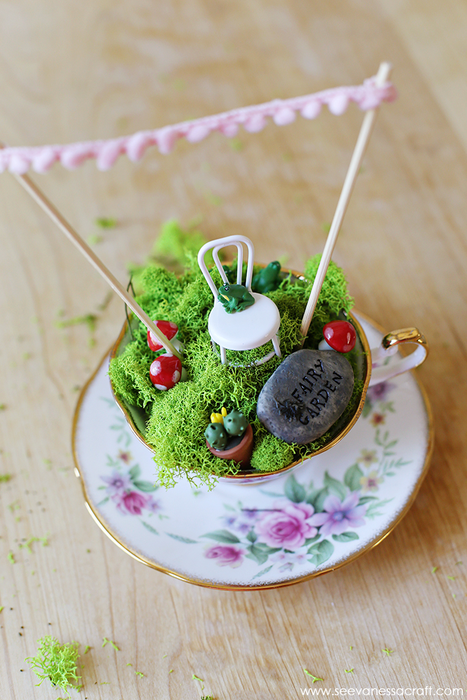 fairy garden teacup