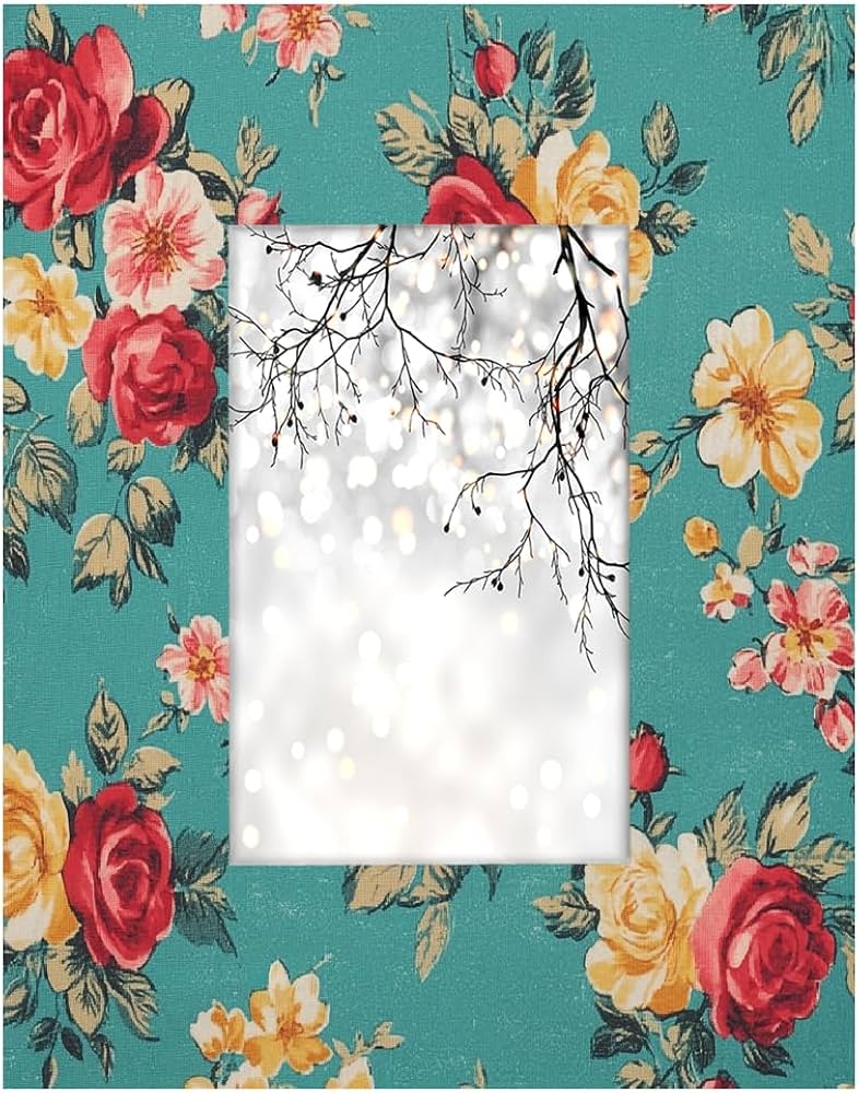 floral fabric picture frame