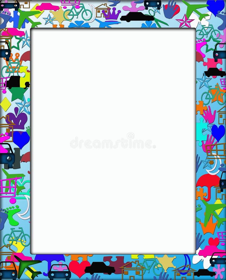 kids colorful picture frame