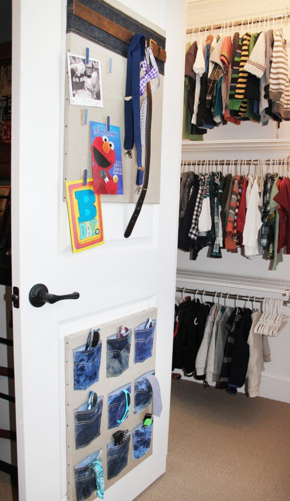 over the door organizer denim