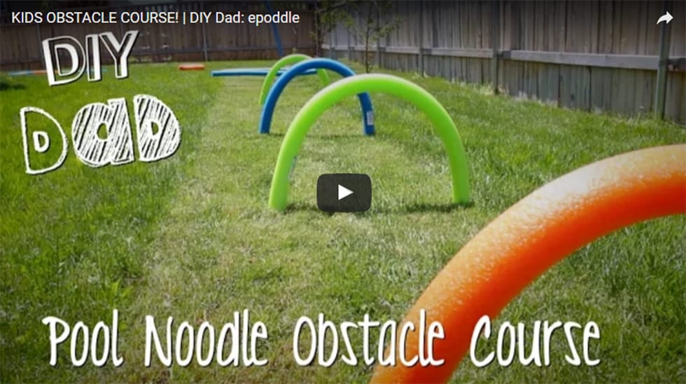 pool noodle obstacle course