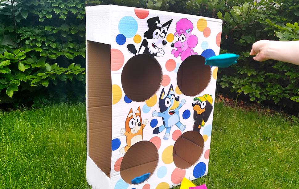 cardboard bean bag toss
