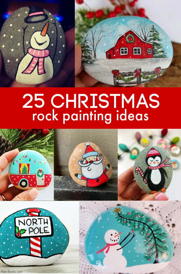 holiday painted rocks