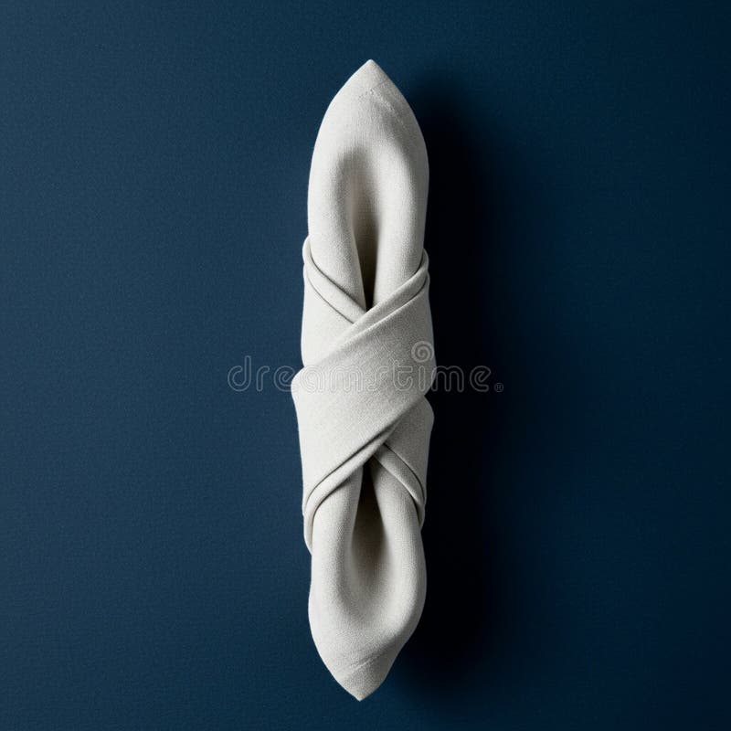 spiral folded napkin