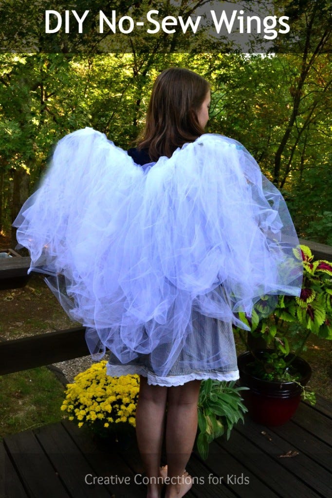 tulle angel wings