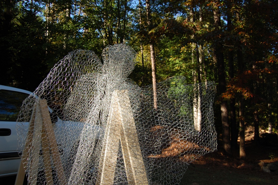 chicken wire angel wings