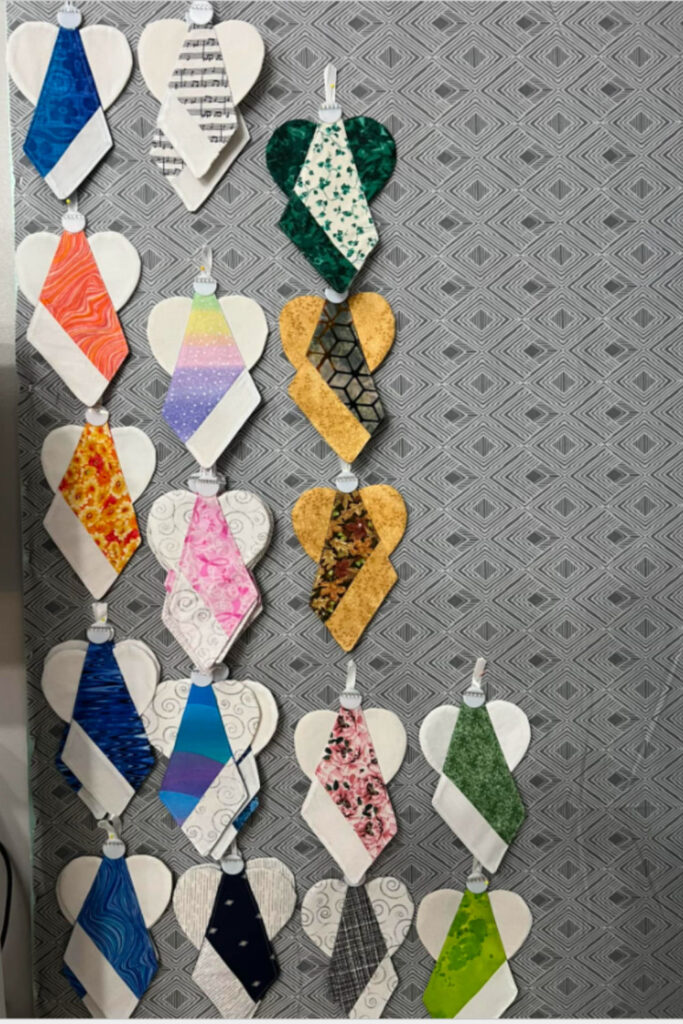 fabric scrap angel wings