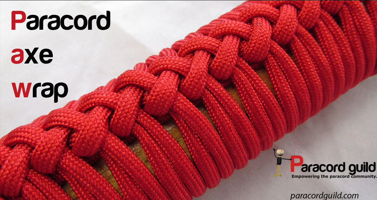paracord axe wrap