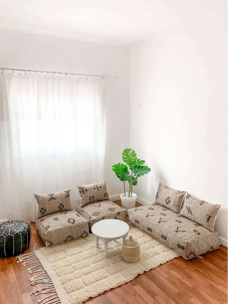 floor cushion sofa