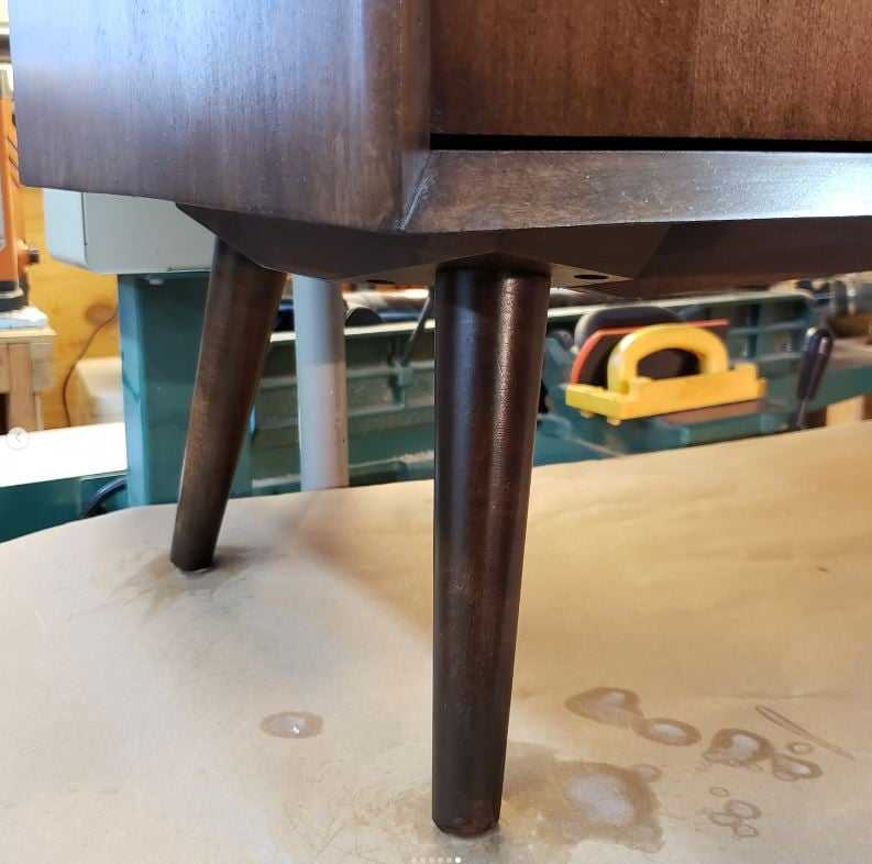 mid century sofa legs