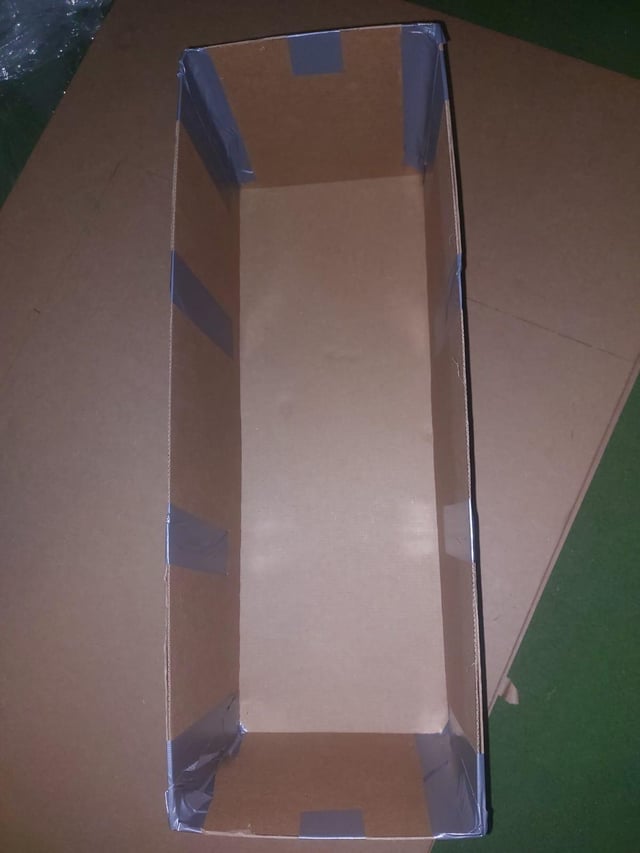 cardboard box reinforcement DIY