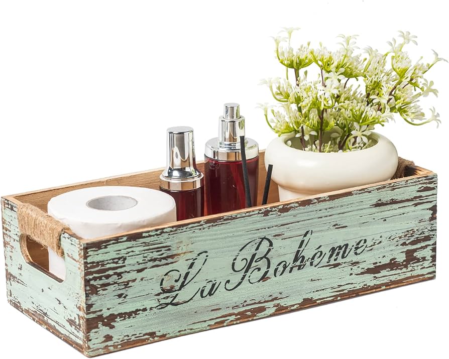 rustic farmhouse storage basket
