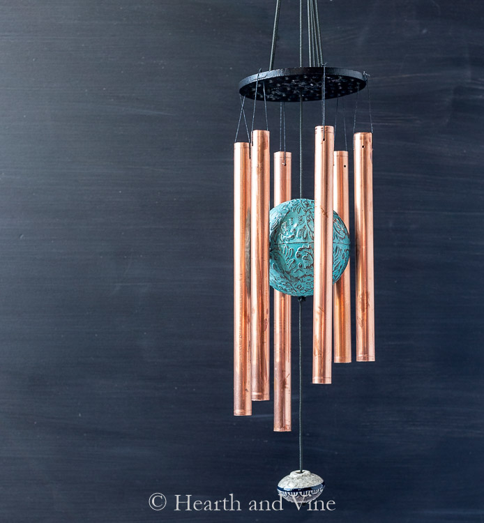 copper pipe wind chime