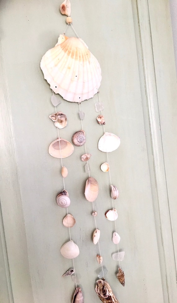 seashell wind chime beach style