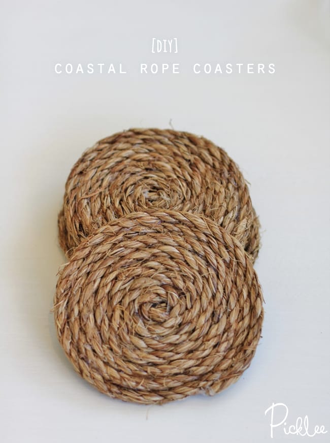 rope coasters DIY