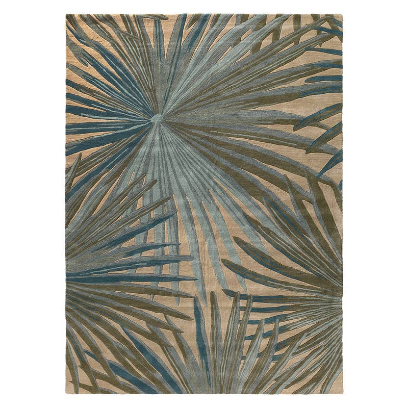 coastal pom pom rug