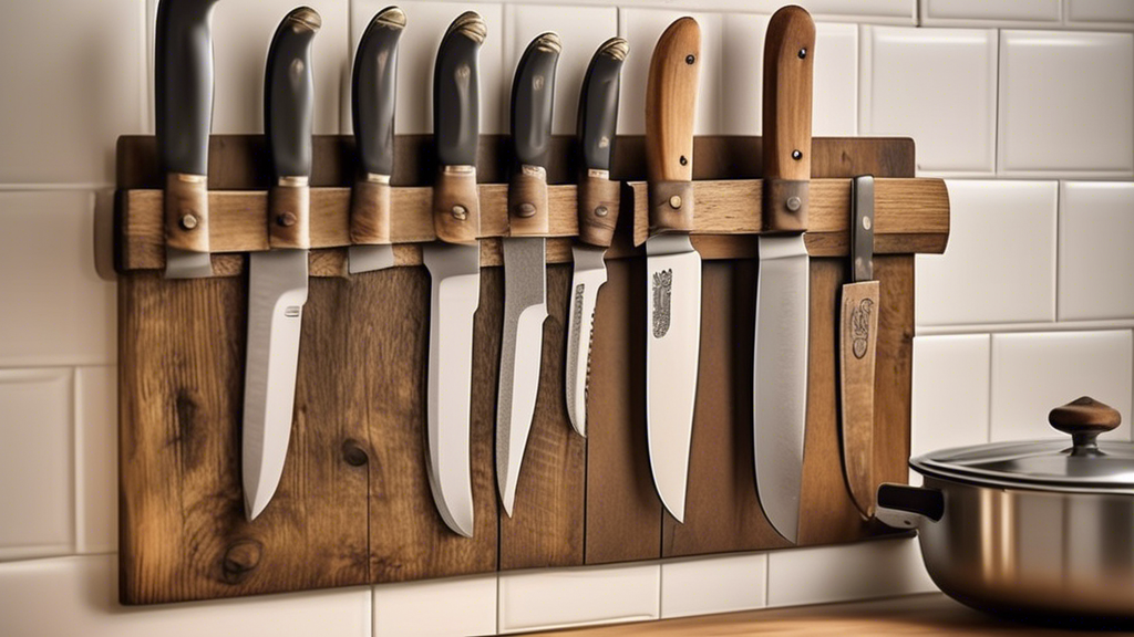magnetic knife strip with jars
