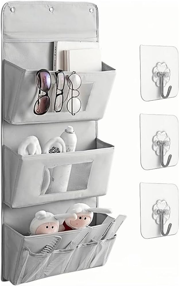 canvas hanging kitchen baskets