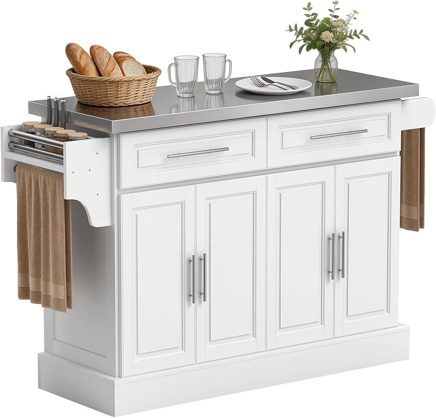 rolling kitchen storage cart