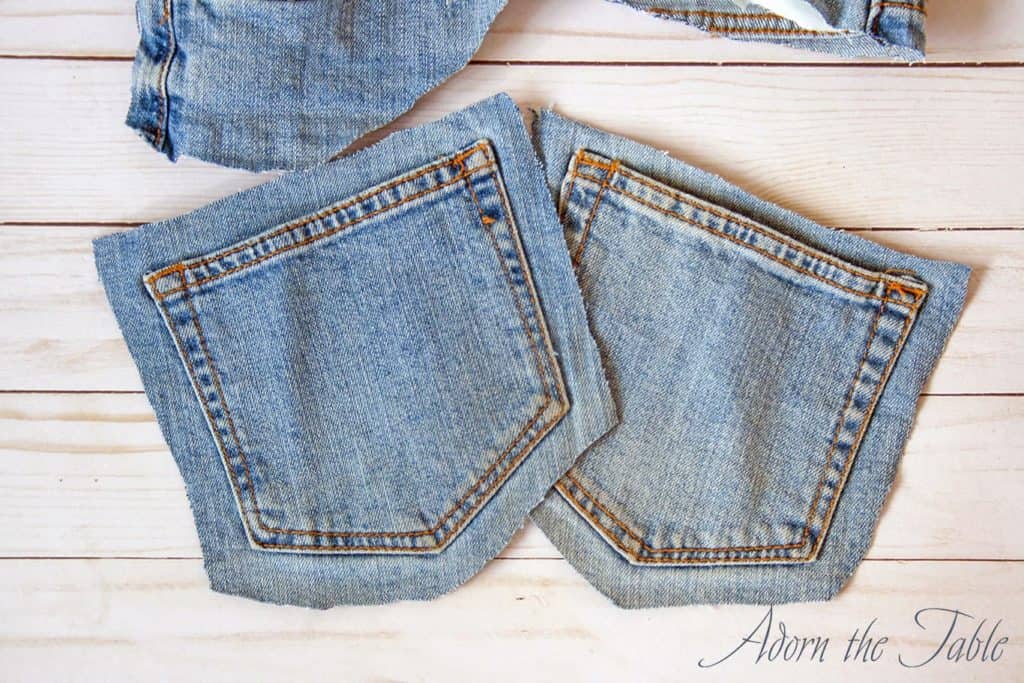 denim napkin ring