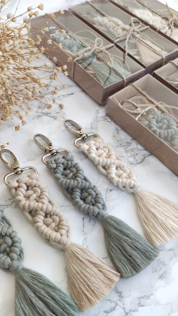 macrame keychain tassel