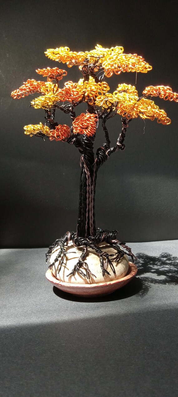 copper wire keychain sculpture