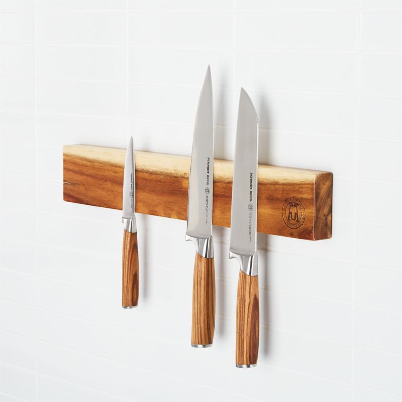 magnetic knife rack on kids wall