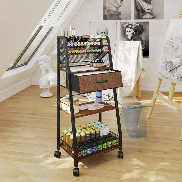 rolling cart in kids bedroom