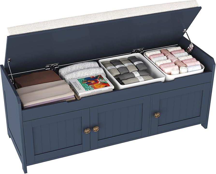 entryway bench with lift top storage