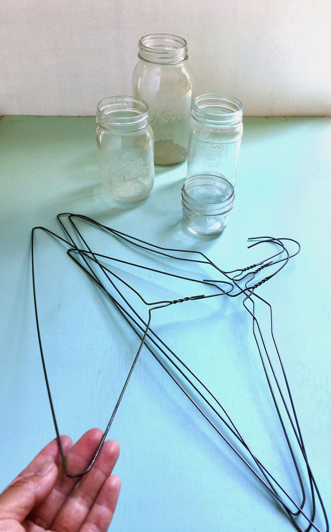 suspended glass jar pendant light