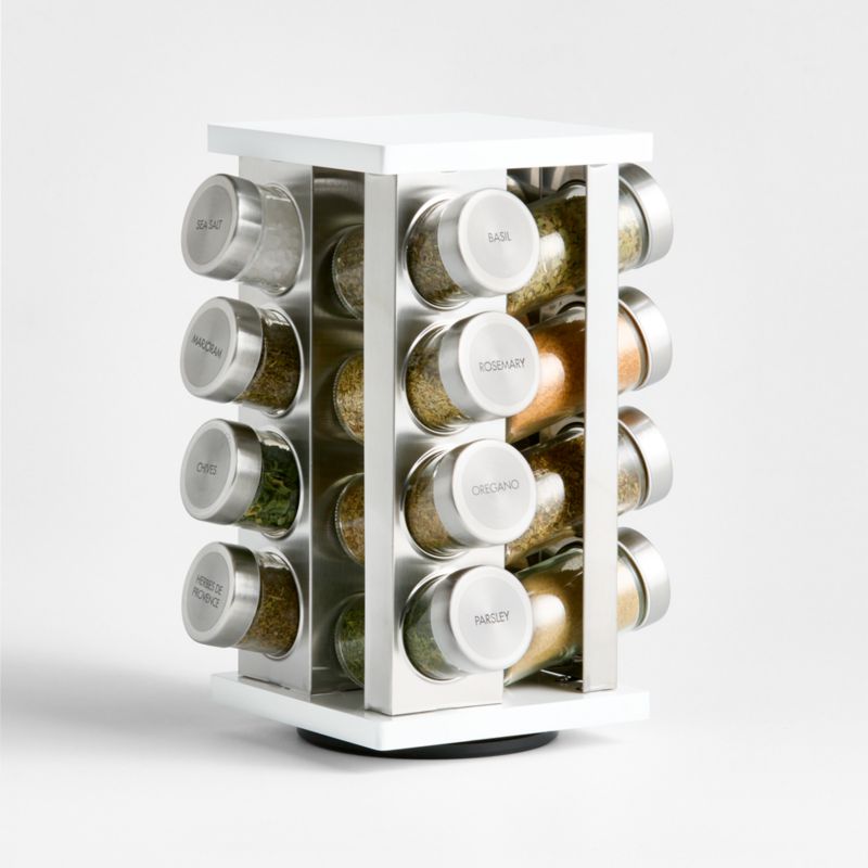 glass jar kitchen spice rack